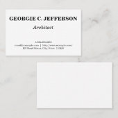 クリーンシンプルおよびArchitectの名刺 名刺 (正面/裏面)