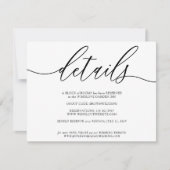 クリーンシンプルなモダン詳細で自分の写真を追加できる 出欠カード (正面)