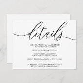 クリーンシンプルなモダン詳細で自分の写真を追加できる 出欠カード (正面/裏面)