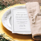 クリーンシンプルクライエレガントミニマ結婚リスト 招待状