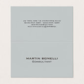 クリーンシンプルグレー標準名刺 名刺 (外部フラット)