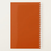 クリーンシンプルテラコッタパーソナルウィークリーカレンダー プランナー手帳 (裏面)