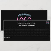 クリーンシンプルブコンテンポラリーラックスファッショナブル顧客 アドバイスカード (正面/裏面)