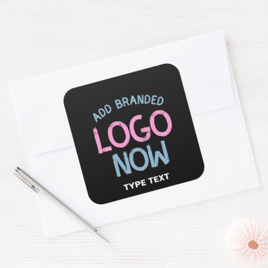 クリーンシンプルブコンテンポラリーラックスファッショナブル顧客 スクエアシール (封筒)