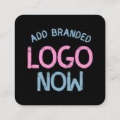 クリーンシンプルブコンテンポラリーラックスファッショナブル顧客 スクエア名刺 (裏面)