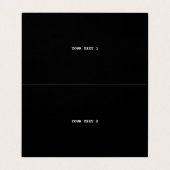 クリーンシンプルブコンテンポラリーラックスファッショナブル顧客 名刺 (内部フラット)