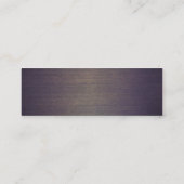 クリーンシンプルプロフェッショナルホワイトビジネスカード スキニー名刺 (裏面)