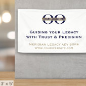 クリーンシンプルマーケティングバナーとロゴ 横断幕