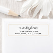 クリーンシンプルミニマルインフォーマルカジュアルクリームラベル ラベル (インサイチュ)