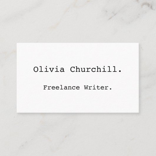 クリーンシンプルミニマルプロフェッショナル名刺 名刺 (正面)