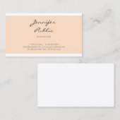 クリーンスタイリッシュグラフィックデザイントレンディープレインラグジュアリー 名刺 (正面/裏面)