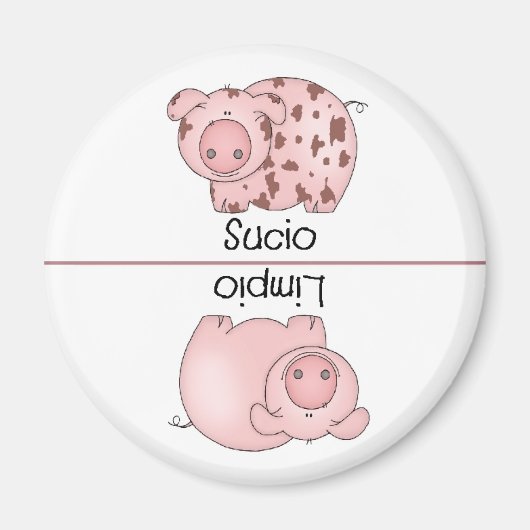 クリーンスペインのダーティ食洗機磁石 マグネット (正面)