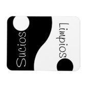 クリーンスペインのダーティ食洗機磁石 マグネット (横)