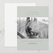 クリーンセリフ卒業招待状 招待状 (正面/裏面)