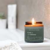 クリーンセージグリーン小ビジネスキャンドルラベル フードラベル