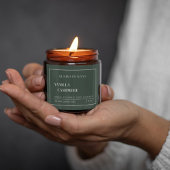 クリーンセージグリーン小ビジネスキャンドルラベル フードラベル