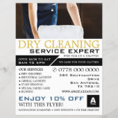 クリーンタオル、ドライクリーナー、クリーニング広告ズ チラシ (正面)