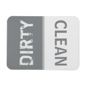 クリーンダーティお洒落シルバー食洗機 マグネット (横)