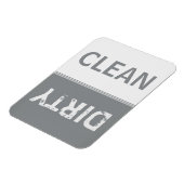 クリーンダーティお洒落シルバー食洗機 マグネット (左側)