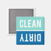 クリーンダーティアクアアンドコバルトブルー食洗機 マグネット (正面/裏面)