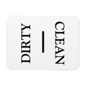 クリーンダーティ食洗機白黒 マグネット (横)