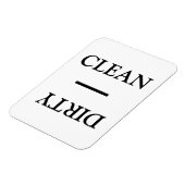 クリーンダーティ食洗機白黒 マグネット (左側)