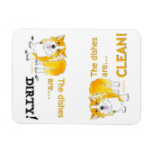 クリーンディッシュ/ダーティディッシュCorgi (3 x 4) マグネット (横)