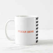 クリーンデスク/汚れたデスクマグ コーヒーマグカップ (左)