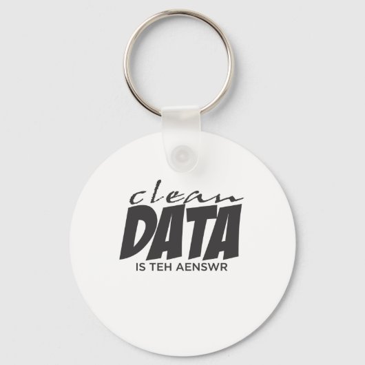 クリーンデータが答え キーホルダー (正面)