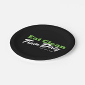 クリーントレイン食べダーティジムトレーニングフィットネスパーティー ペーパープレート (アングル)