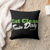 クリーントレイン食べダーティジムトレーニングフィットネス クッション (ブランケット)