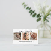 クリーンネイルアーティストフォトコラージュのプロファイルフォト 名刺 (スタンド正面)