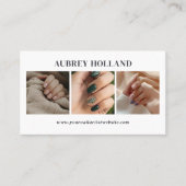 クリーンネイルアーティストフォトコラージュのプロファイルフォト 名刺 (正面)