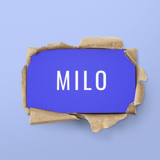 クリーンネオンブループロフェッショナルタイポグラフィ 名刺