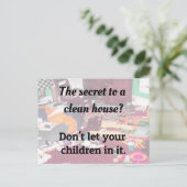クリーンハウスの秘密?子供を許すな。 ポストカード (スタンド正面)