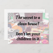クリーンハウスの秘密?子供を許すな。 ポストカード (正面/裏面)