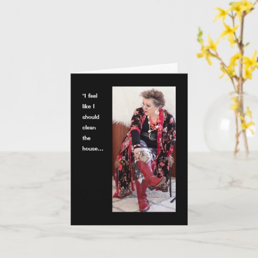 クリーンハウス？遊庭に？ カード (黄色い花)