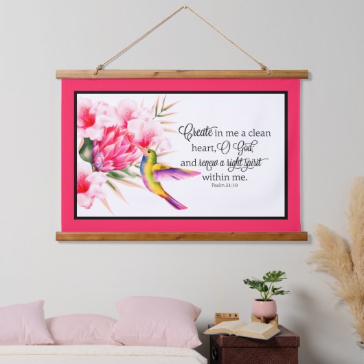 クリーンハート 吊り下げ型タペストリー (寝室)