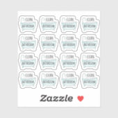 クリーンバスルーム浴槽洗浄雑用プランナー シール (シート)