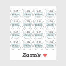 クリーンバスルーム浴槽洗浄雑用プランナー シール