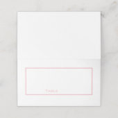 クリーンパステルピンクアンドホワイト座席表 プレイスカード (外部開封)