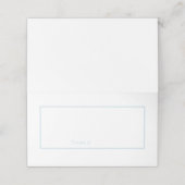 クリーンパステルブルーアンドホワイト座席表 プレイスカード (外部開封)