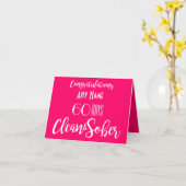 クリーンパーソナライズされたでしらふの12ステップマイルストーン カード (黄色い花)