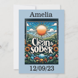 クリーンパーソナライズされたで地味な記念日カード シーズンカード