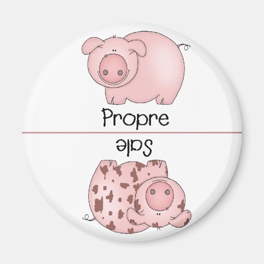 クリーンフランスのダーティ食洗機磁石 マグネット (正面)