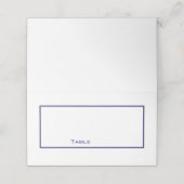 クリーンブルーアンドホワイト座席表 プレイスカード (外部開封)