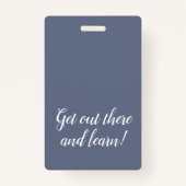 クリーンブルーホームスクール学生IDバッジ バッジ (裏面)