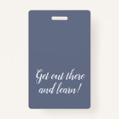 クリーンブルーホームスクール教育者IDバッジ バッジ (裏面)