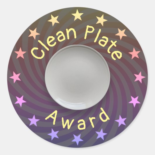 クリーンプレート賞 ラウンドシール (正面)