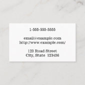 クリーンプロフェッショナル弁護士名刺 名刺 (裏面)